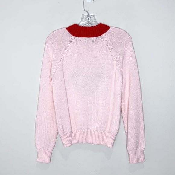 Rachel Antonoff Banana Split Alpaca Wool Blend Sweater (Sz S) Light Pink - Picture 11 of 13